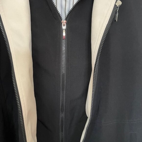 Liz Claiborne  Women’s Classic Hooded Outerwear Jacket  - Black/Tan  - Nw- Sze L - Picture 3 of 16